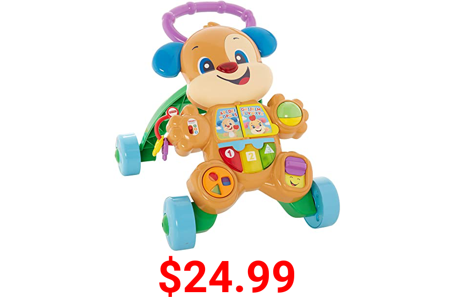Fisher-Price Laugh & Learn Smart Stages Learn with Puppy Walker, Musical Walking Toy for Infants and Toddlers Ages 6 to 36 Months