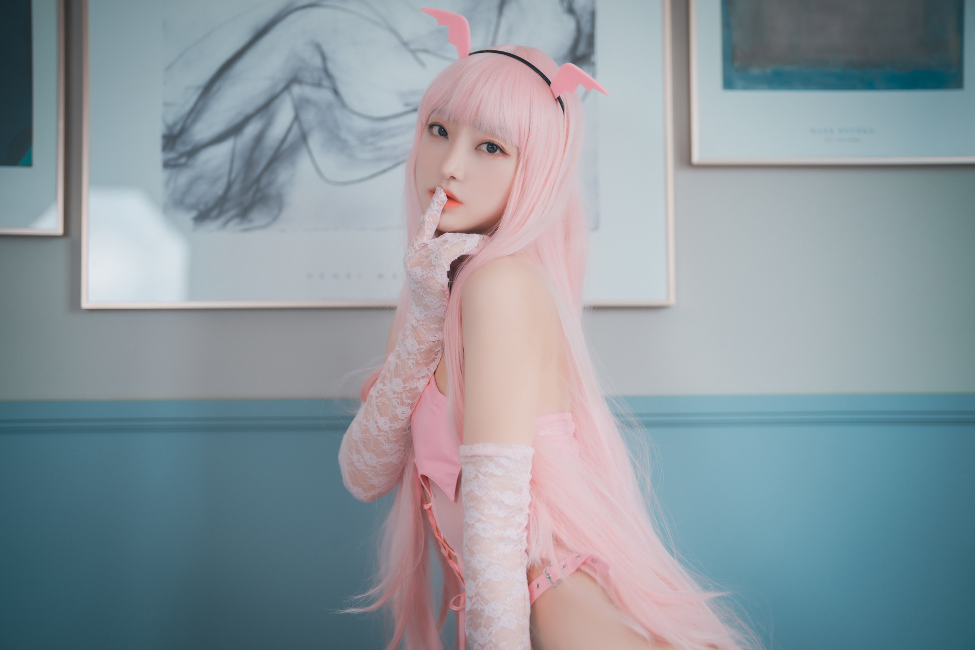HaNari 하나리, [DJAWA] Pink Succubus Set.01 13