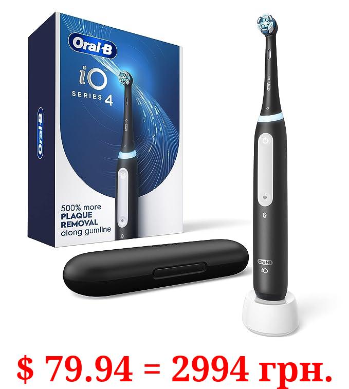 Oral-B iO Series 4 Electric Toothbrush with (1) Brush Head, Rechargeable, Black