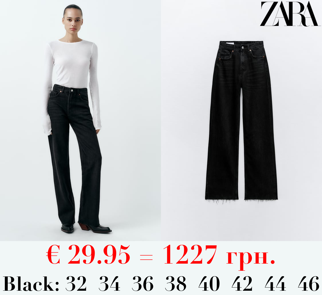 TRF HIGH-RISE WIDE-LEG JEANS