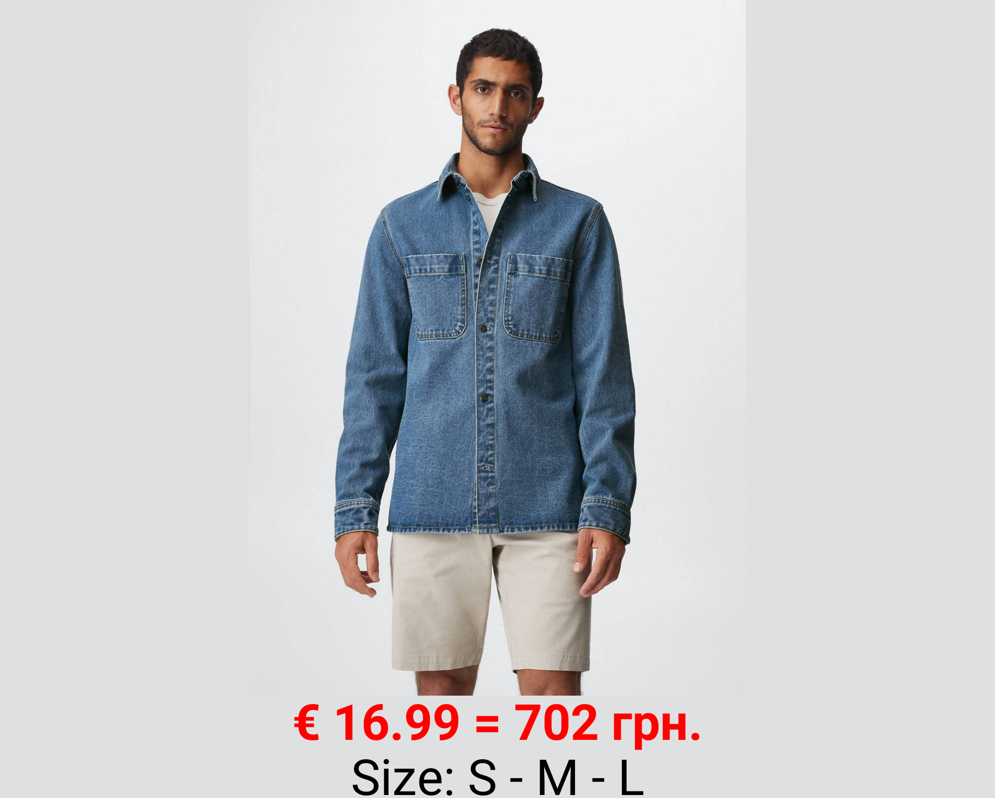 Sobrecamisa vaquera bolsillos