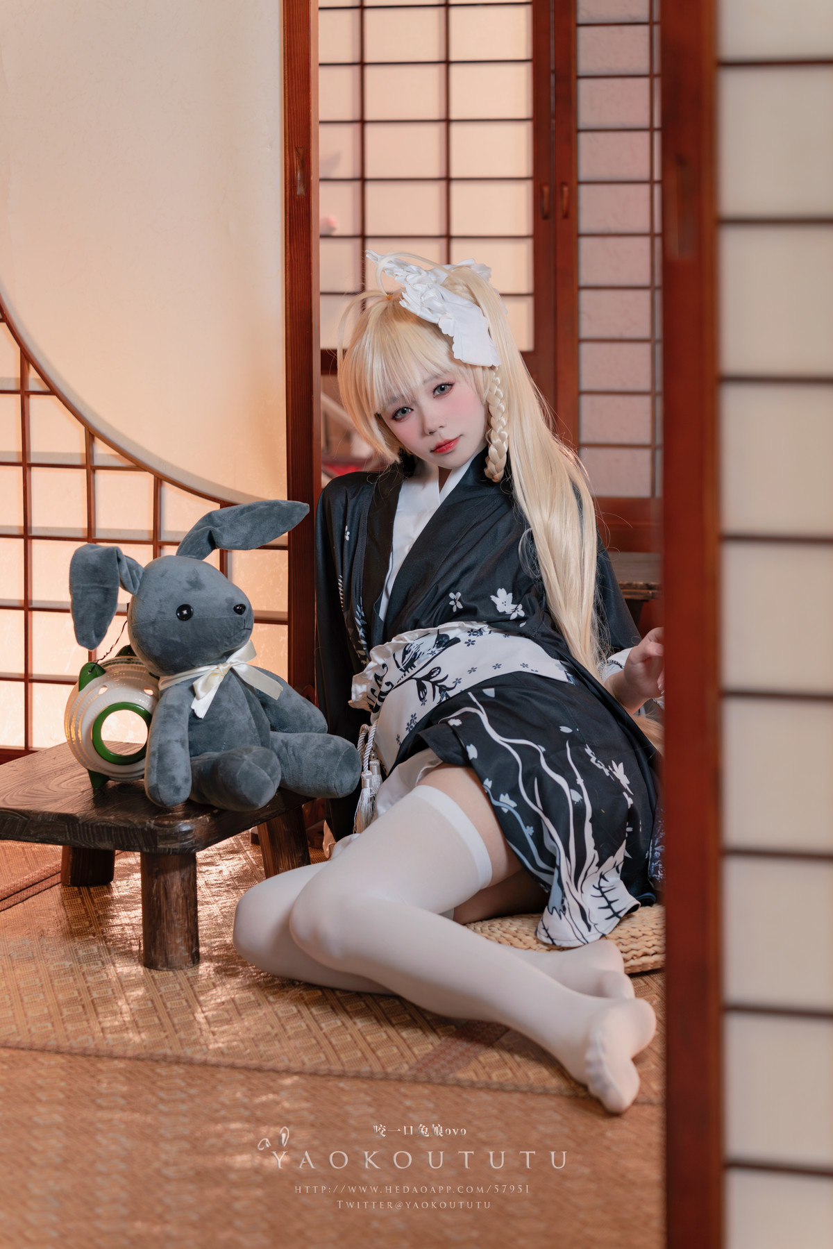 Cosplay 黏黏团子兔 六月T3专属特典 『穹妹浴衣』 5