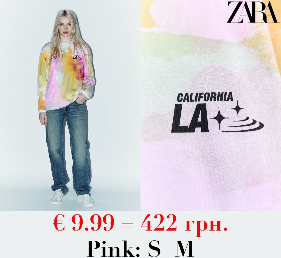 TIE-DYE PRINT T-SHIRT