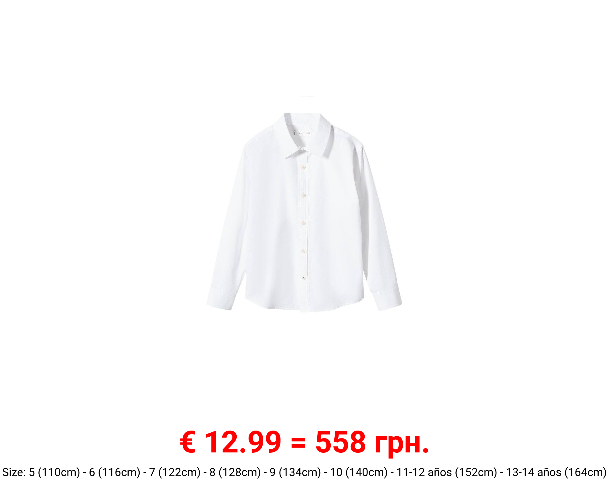 Camisa vestir popelín regular