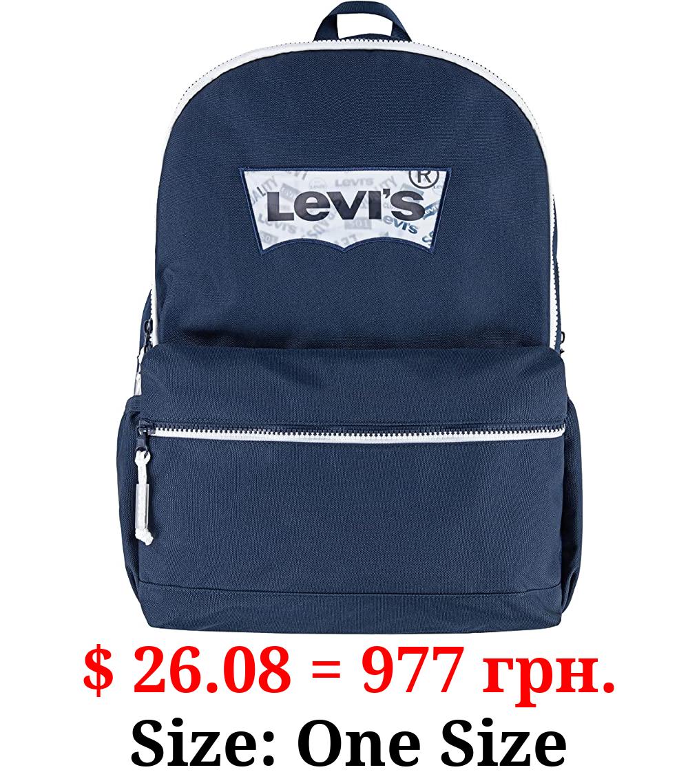 Levi's Unisex-Adults Classic Logo Backpack, Dress Blues Batwing, One Size