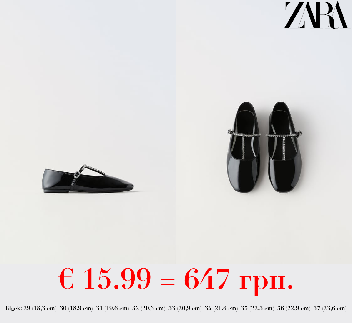 BALLET FLATS WITH RHINESTONES