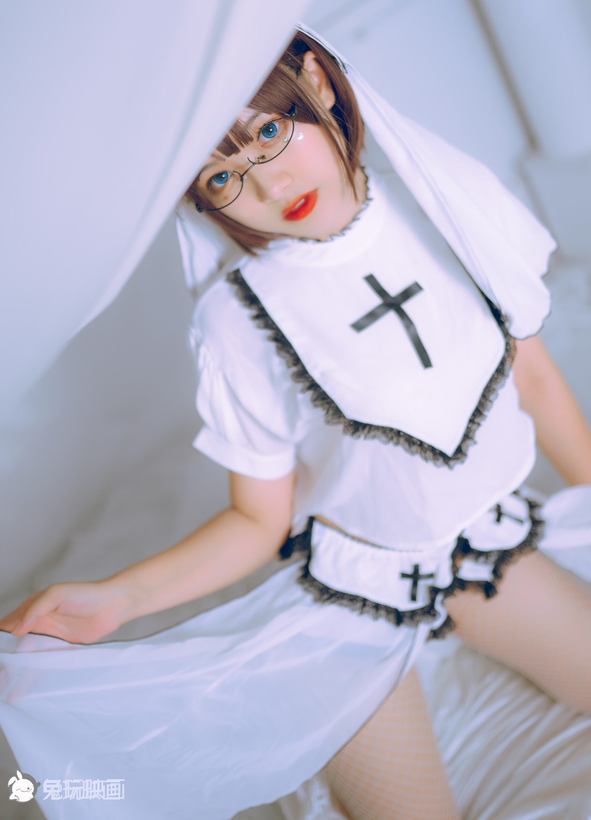 Cosplay 兔玩映画 白色修女 8