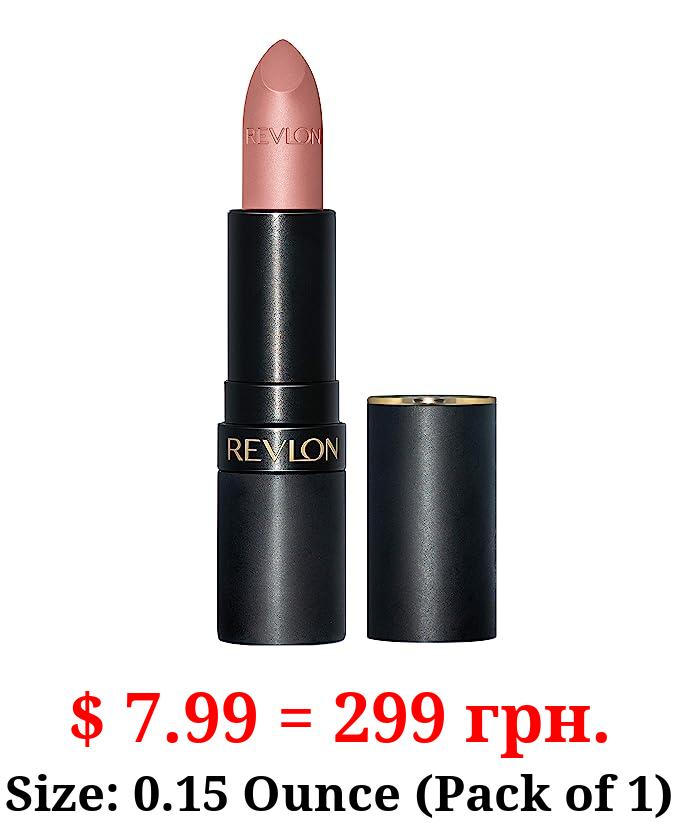Lipstick by Revlon, Super Lustrous The Luscious Mattes Lip Stick, High Impact with Moisturizing Velvety Formula, Matte Finish, 011 Untold Stories, 0.74 Oz