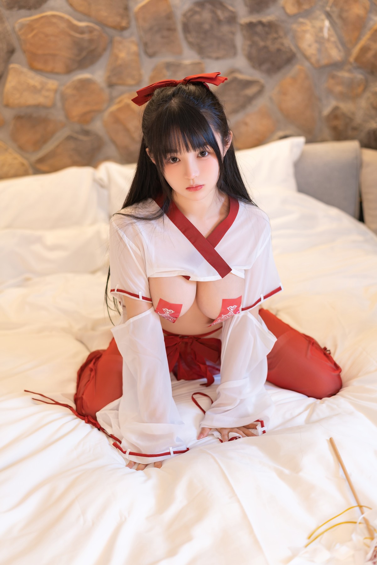 Cosplay 桜井宁宁 巫女 14