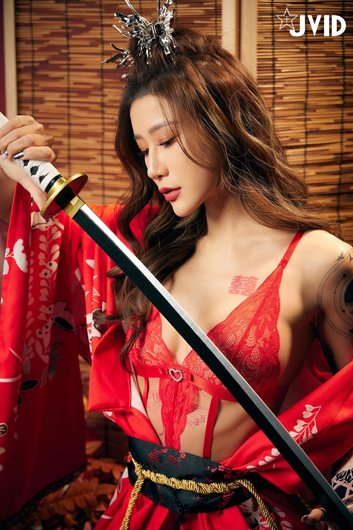 JVID精品 聖上寵幸首選～傾國傾城囍媚娘 婀娜多姿 酥胸外露 Set.01 6