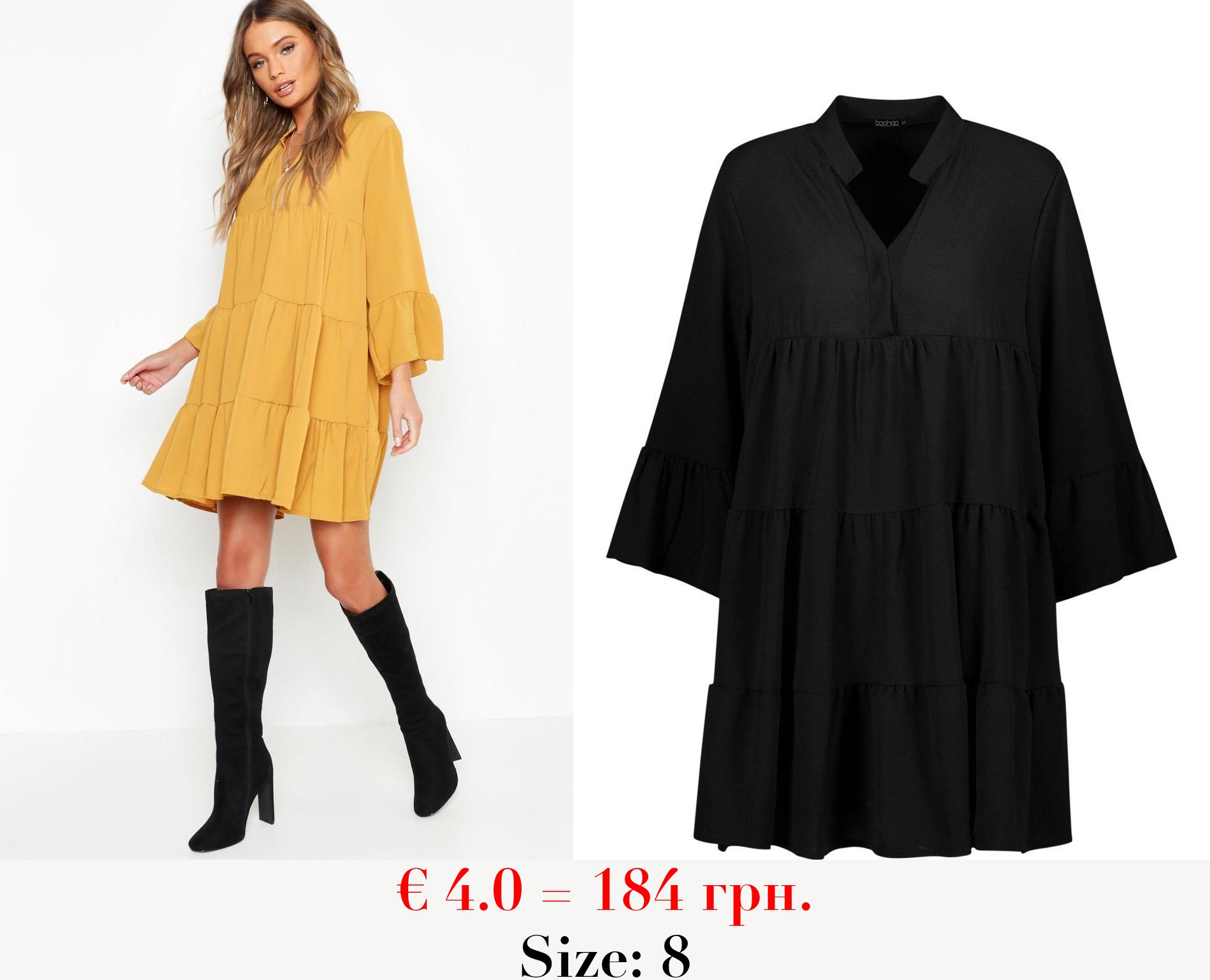 Woven Tiered Smock Dress