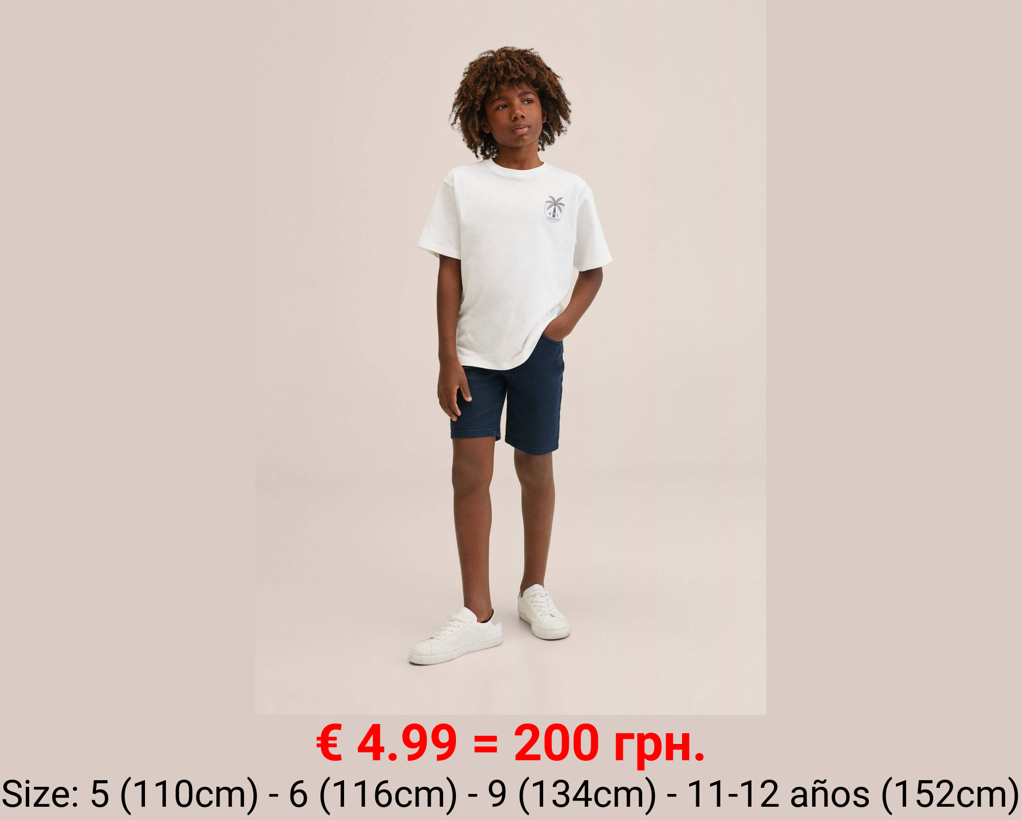 Bermudas denim algodón