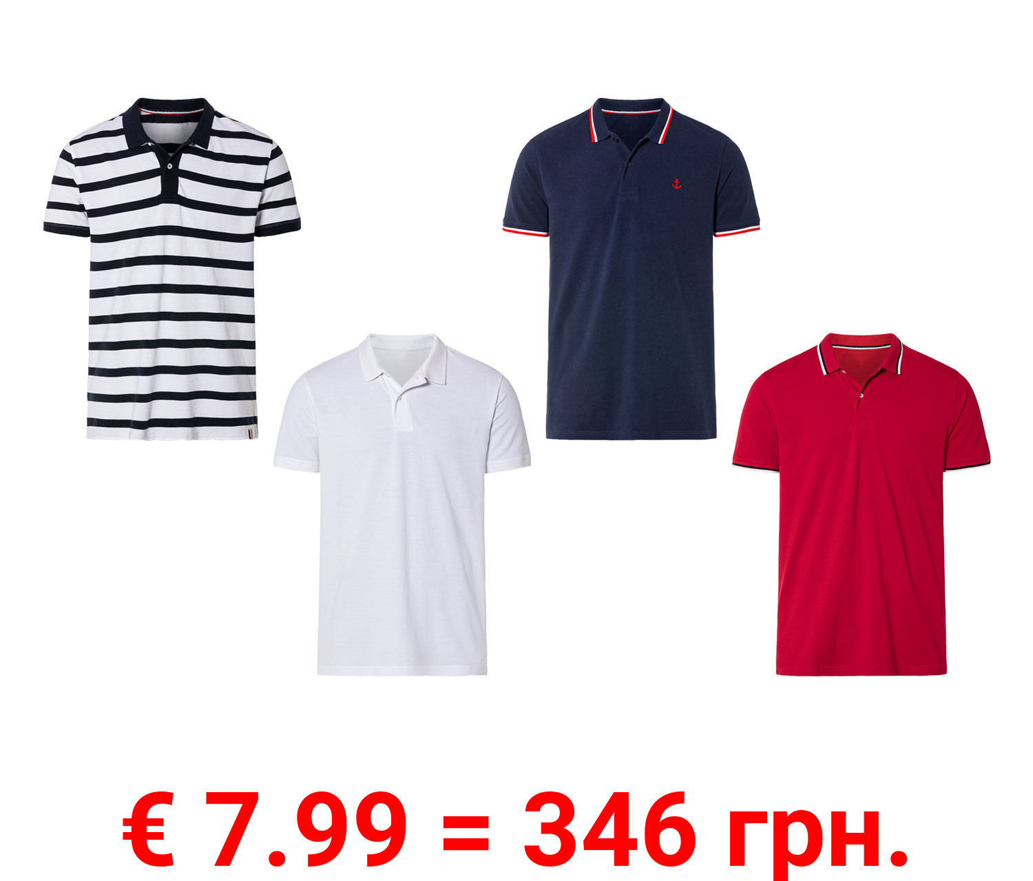 LIVERGY® Herren Poloshirt, Slim Fit, aus reiner Baumwolle