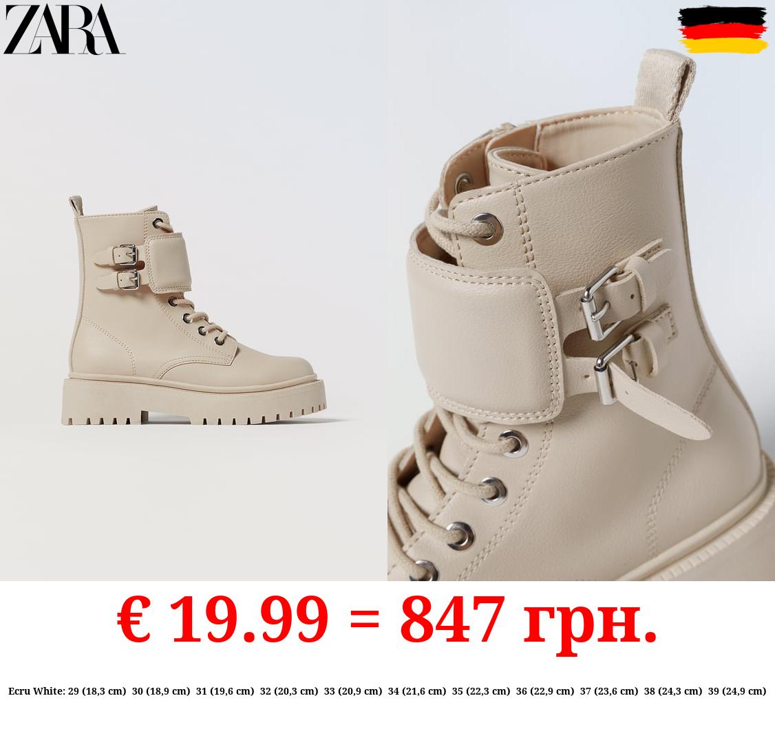 ANKLE BOOTS WITH QUILTED STRAP