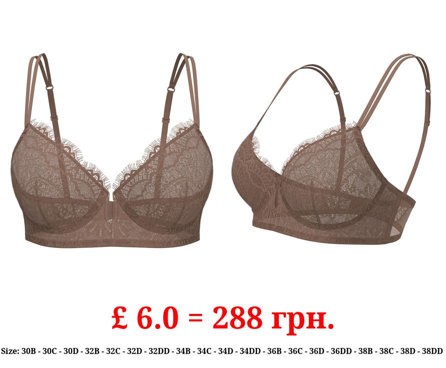 Medium Nude Pretty Lace Non-Padded Bra