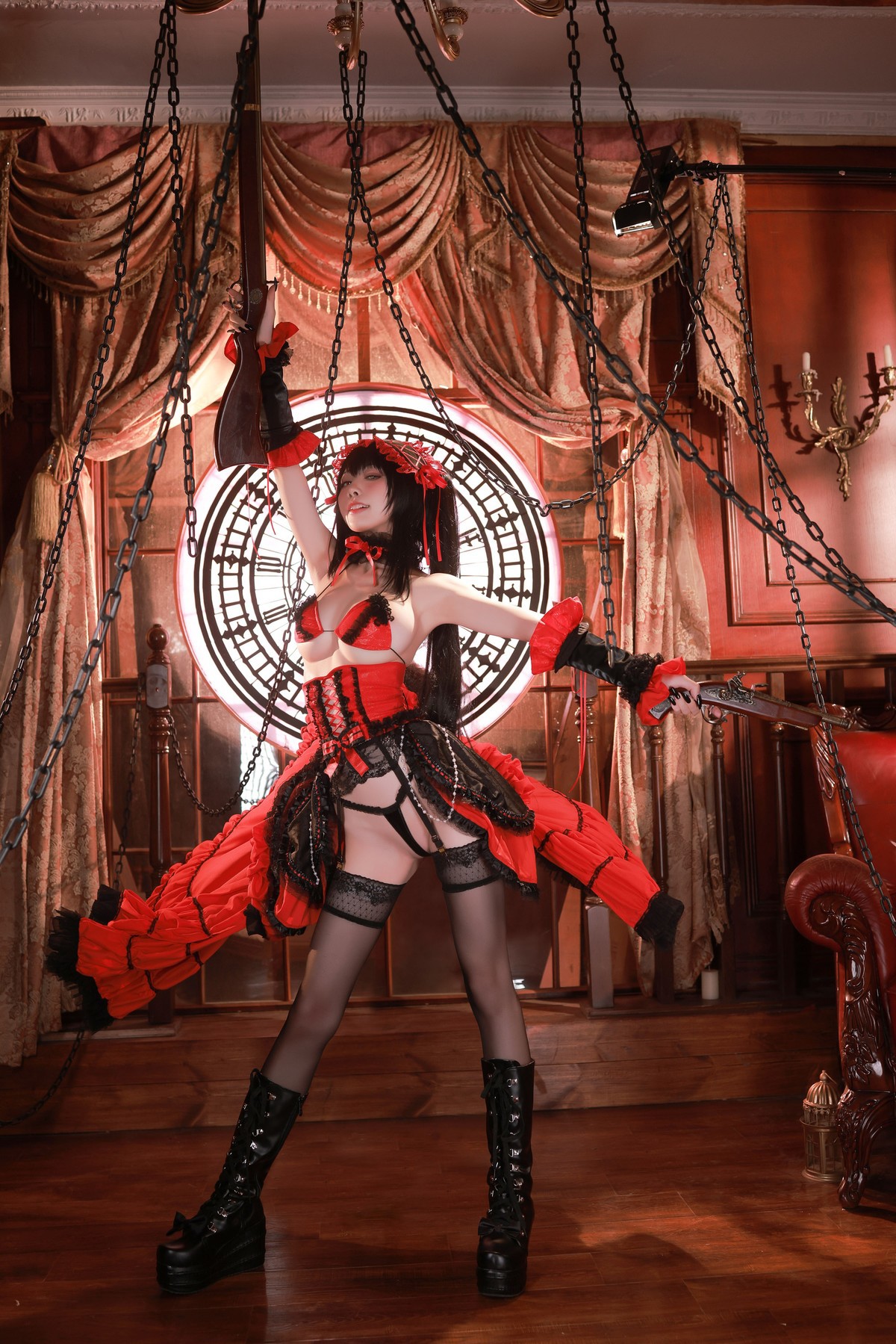 水淼aqua Cosplay 时崎狂三 88
