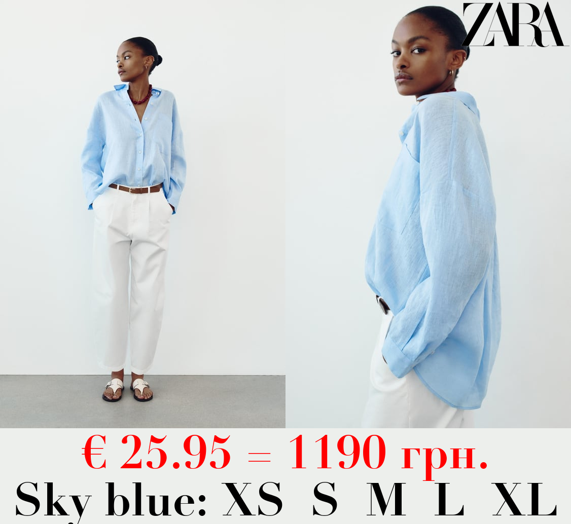 100% LINEN BASIC SHIRT