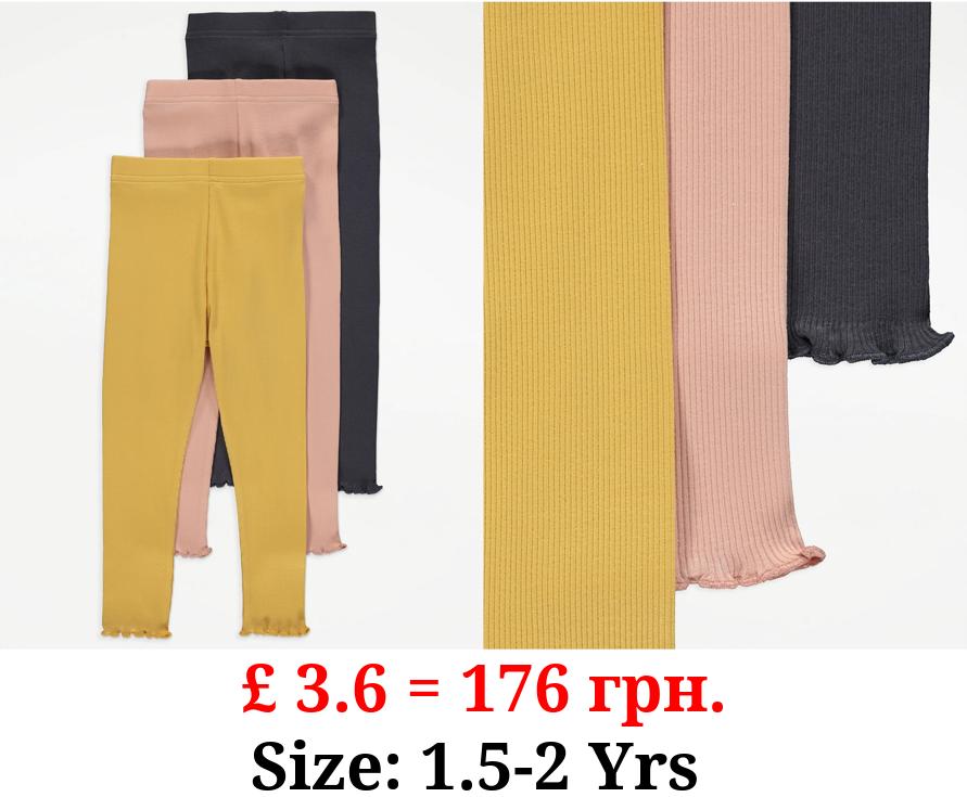 Ribbed Leggings 3 Pack