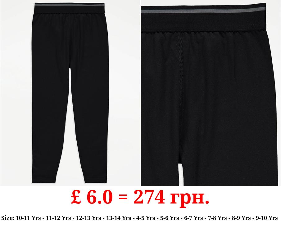 Black Base Layer Thermal Leggings