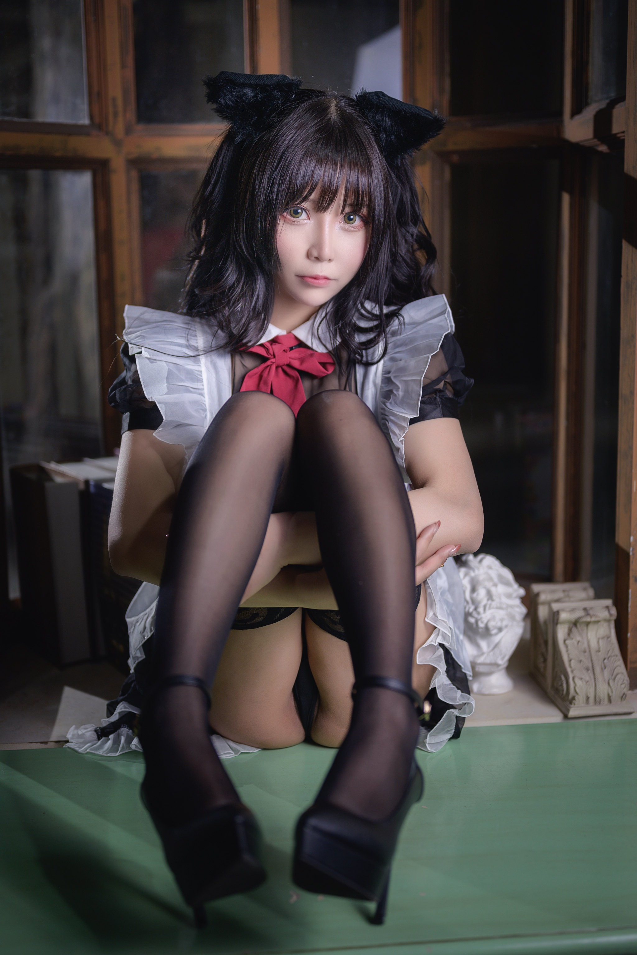 抱走莫子aa-黑丝猫咪小女仆 44P 27