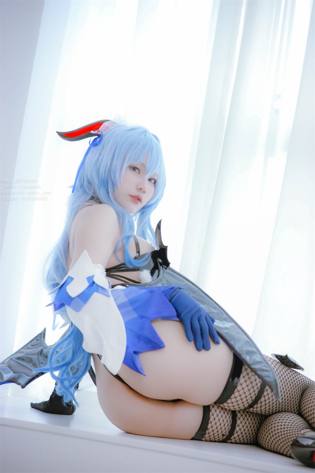 Cosplay Nyako喵子 原神 甘雨魅魔 33