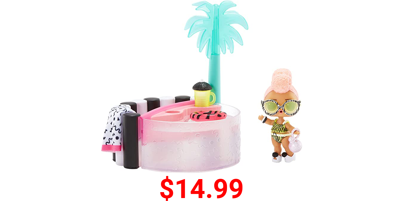 LOL Surprise OMG House of Surprises Hot Tub Playset with Yacht B.B. Collectible Doll and 8 Surprises – Great Gift for Kids Ages 4+