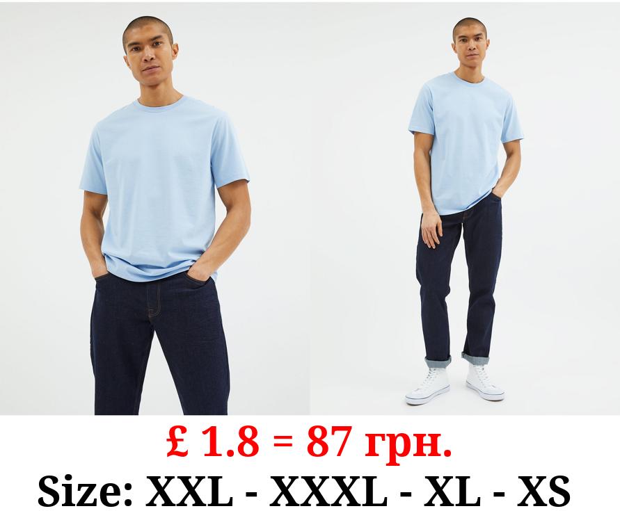 Light Blue Crew Neck T-Shirt