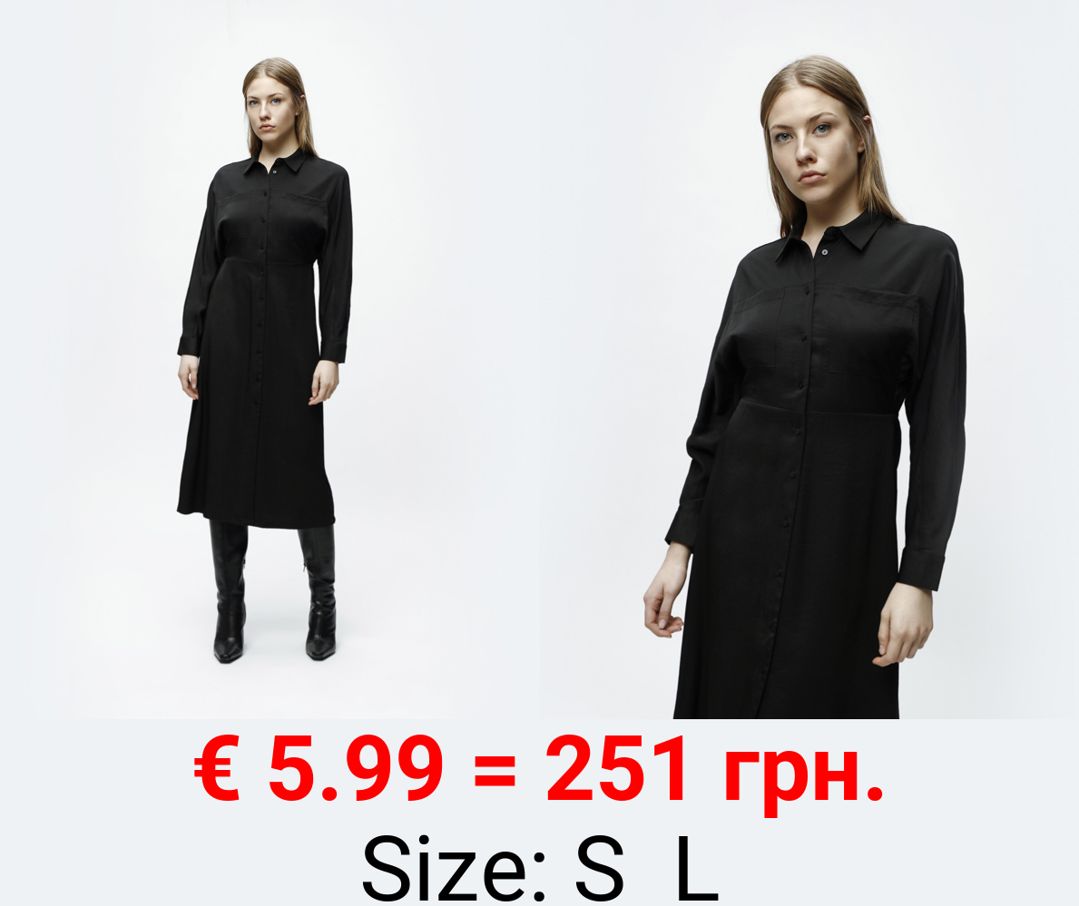 Midi shirt dress