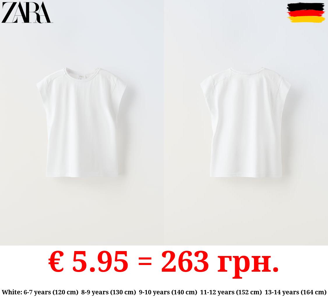 PLAIN T-SHIRT WITH TAB