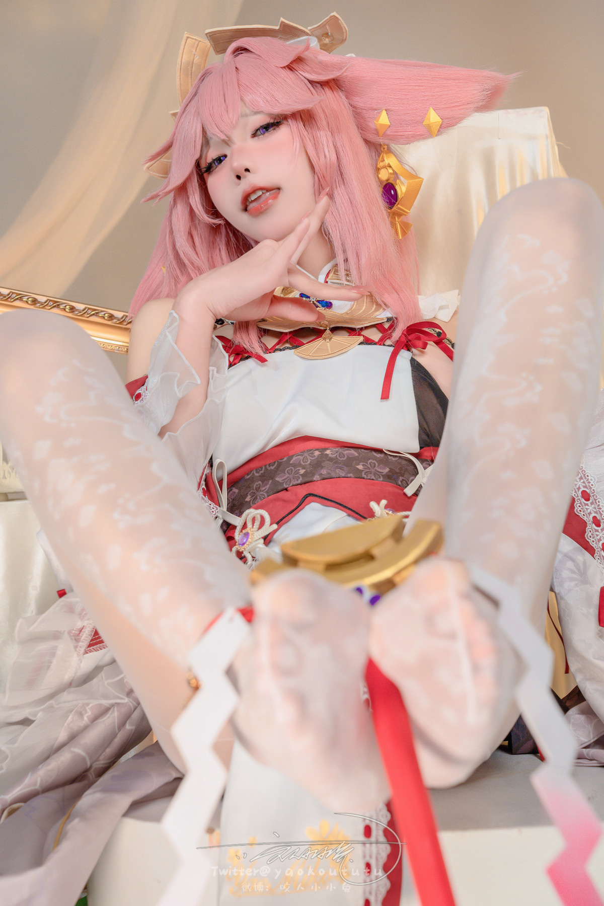 Cosplay 黏黏团子兔 春江水暖 神子贺岁 Set.01 41