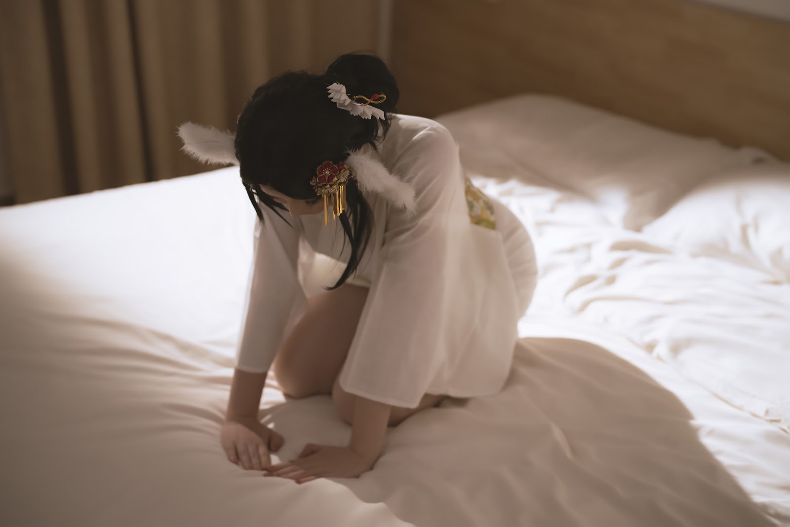 Cosplay 星之迟迟Hoshilily 仙鹤报恩 #2 3
