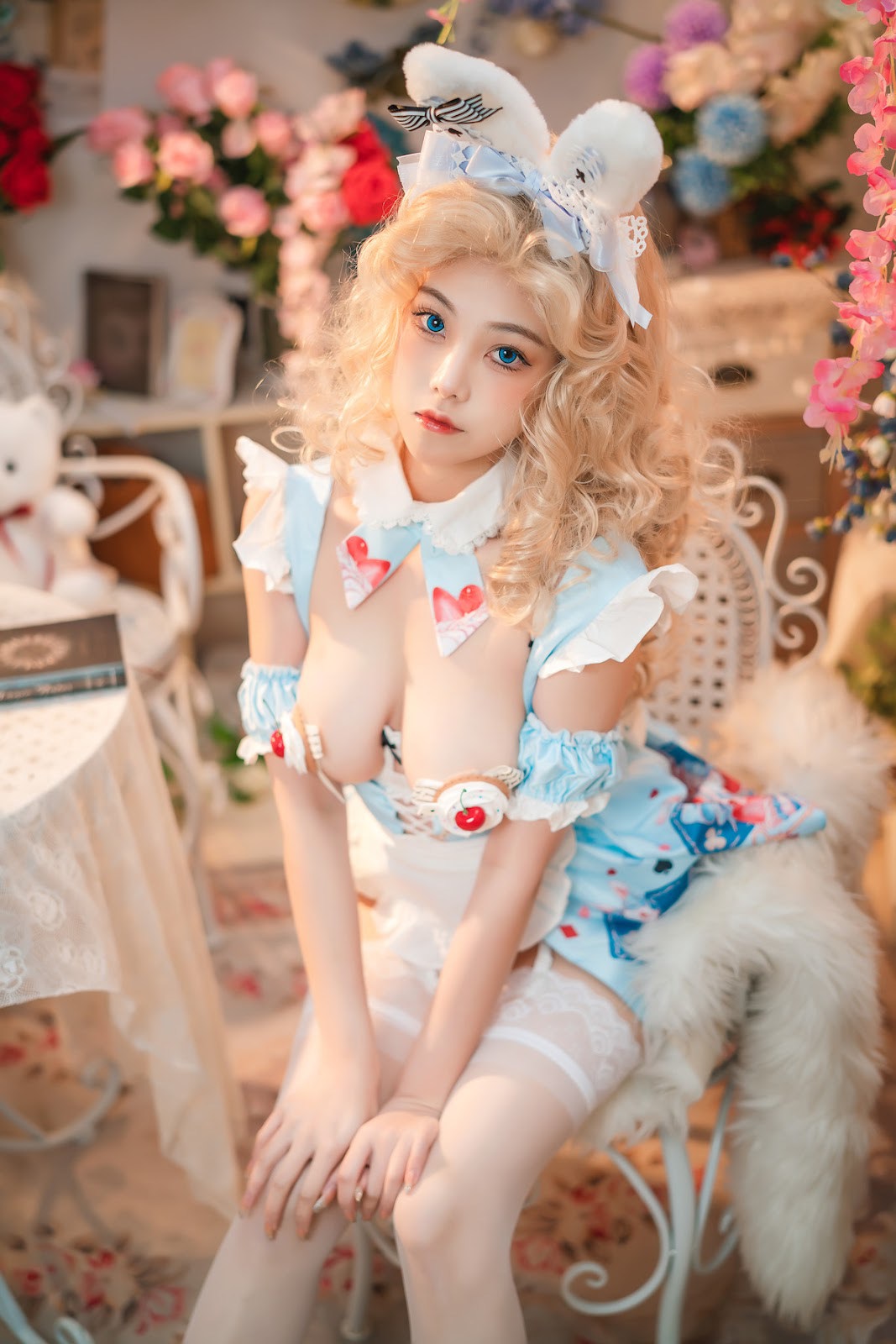 Cosplay 蜜汁猫裘 爱丽丝梦游仙境兔子先生 20