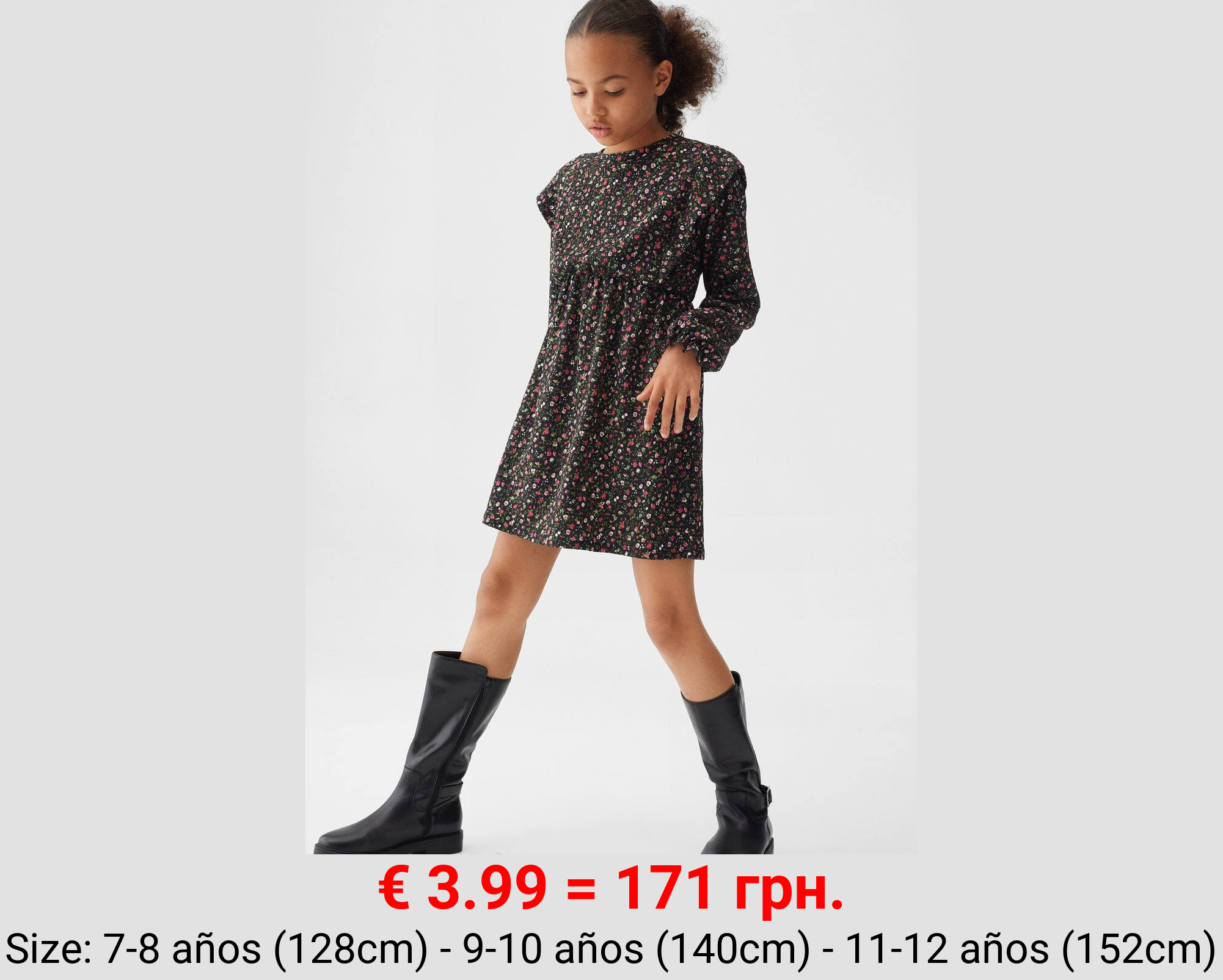 Vestido estampado flores