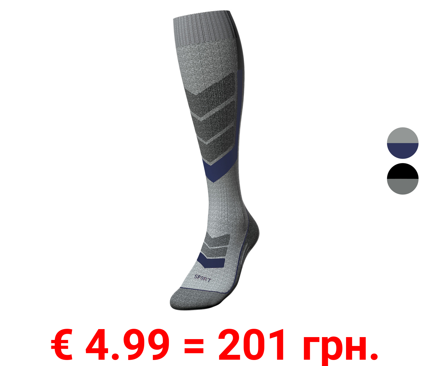 CRIVIT Herren Thermo-Sportstrümpfe mit Komfortbundabschluss