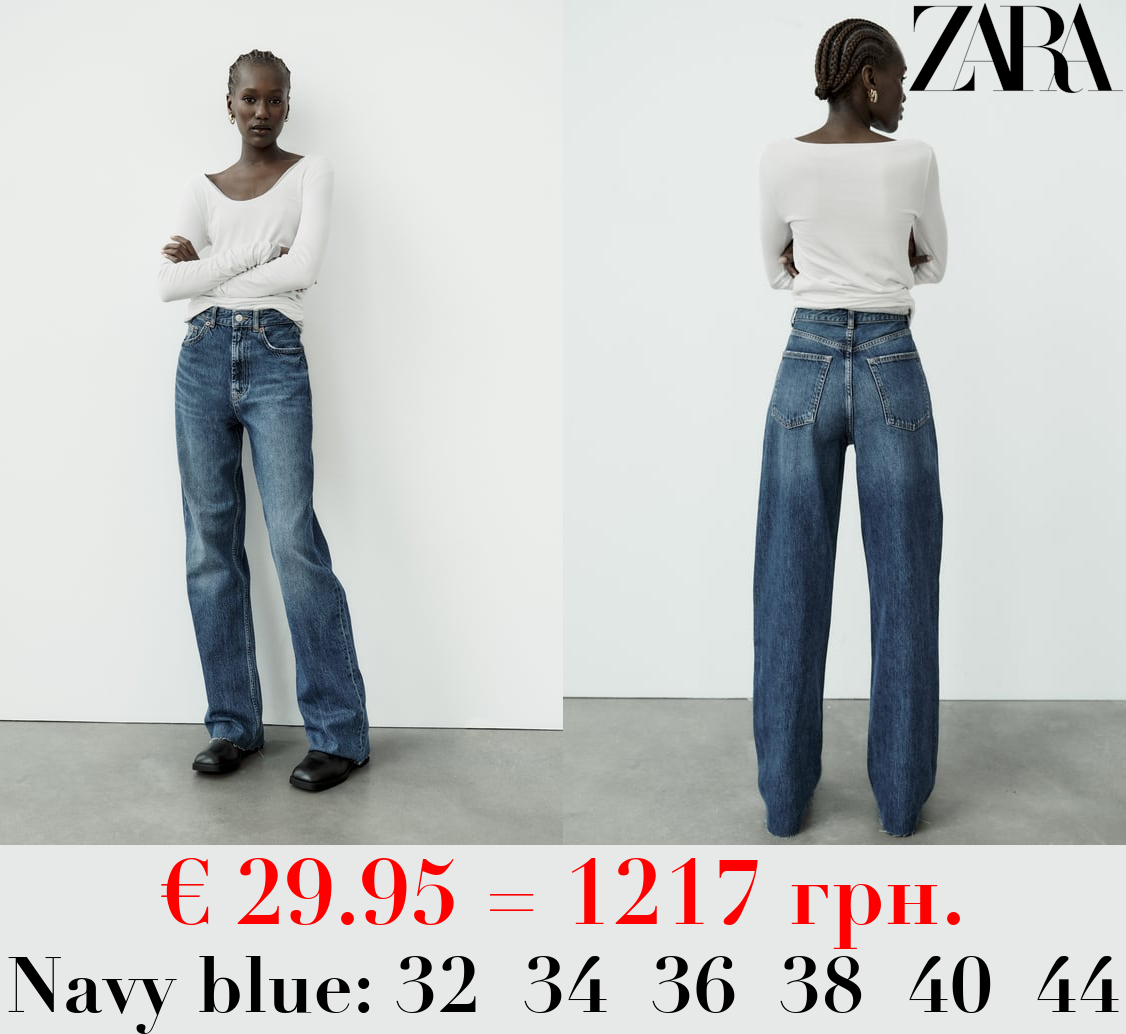 TRF HIGH-RISE WIDE-LEG JEANS