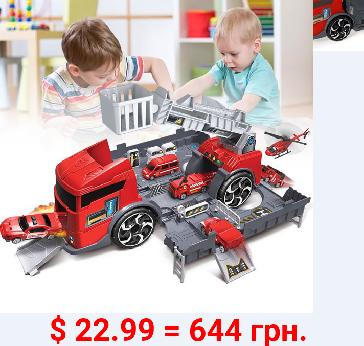 1:24 Scale Truck Car Model Car Engineering Trailer Loader Truck Car Kids Toy Birthday/Holiday Gifts