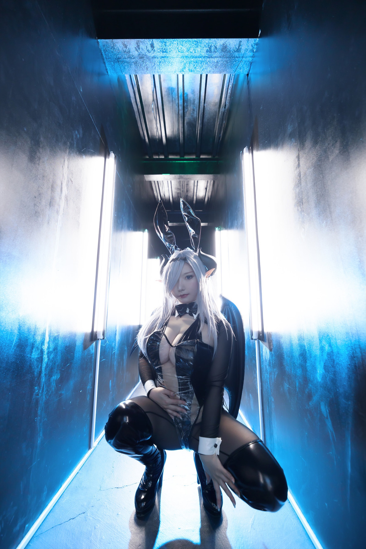 Cosplay SAKUサク See-through Bunny Succubus Set.01 32
