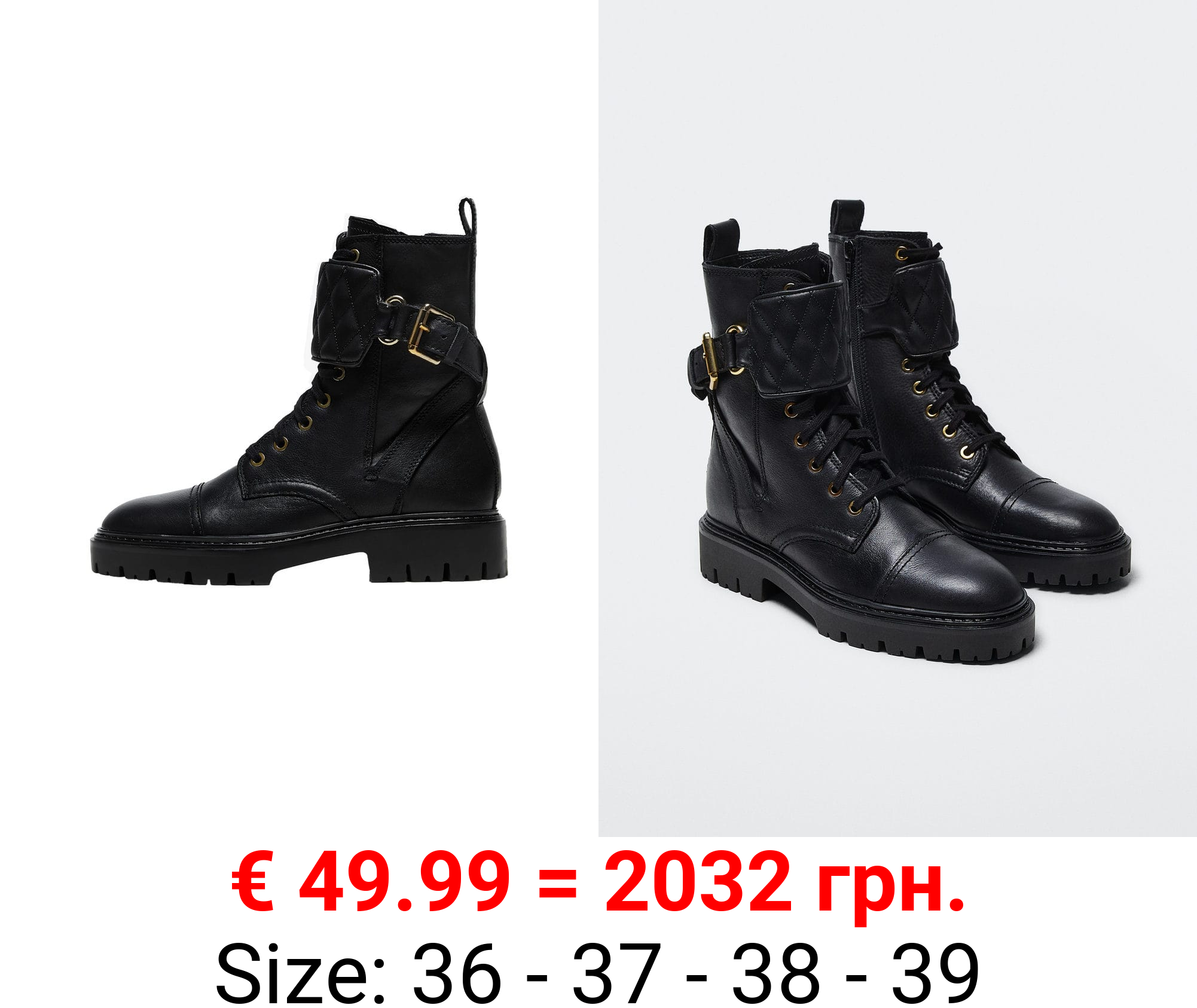 botín piel cordones