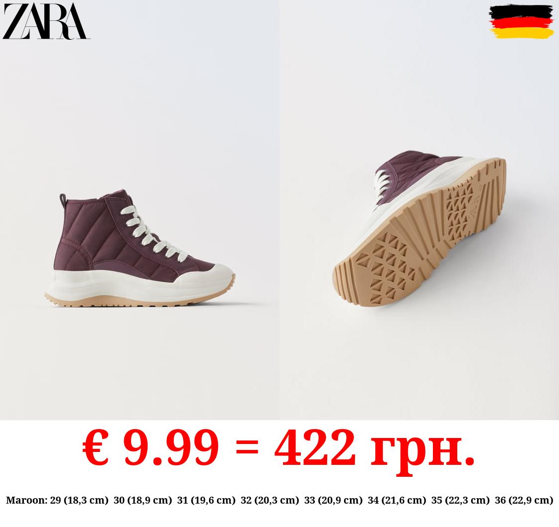 QUILTED HIGH-TOP SNEAKERS