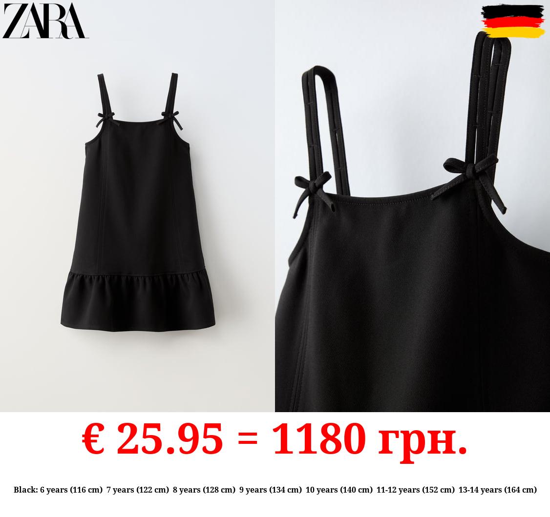 PINAFORE DRESS WITH BOWS