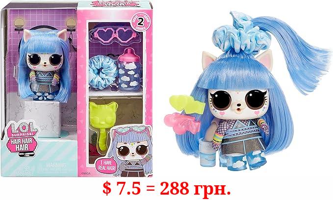 L.O.L. Surprise! Hair Pets with 10 Surprises- Collectible Pet with Real Hair, Including Music Themed Accessories, Holiday Toy, Great Gift for Kids Girls Boys Ages 4, 5, 6+ Years Old - Assorted Toy