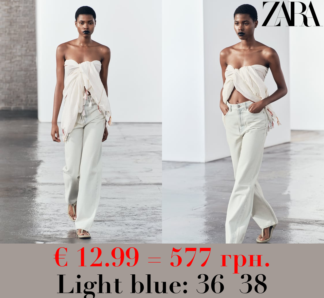 ZW COLLECTION WIDE-LEG HIGH-WAIST JEANS