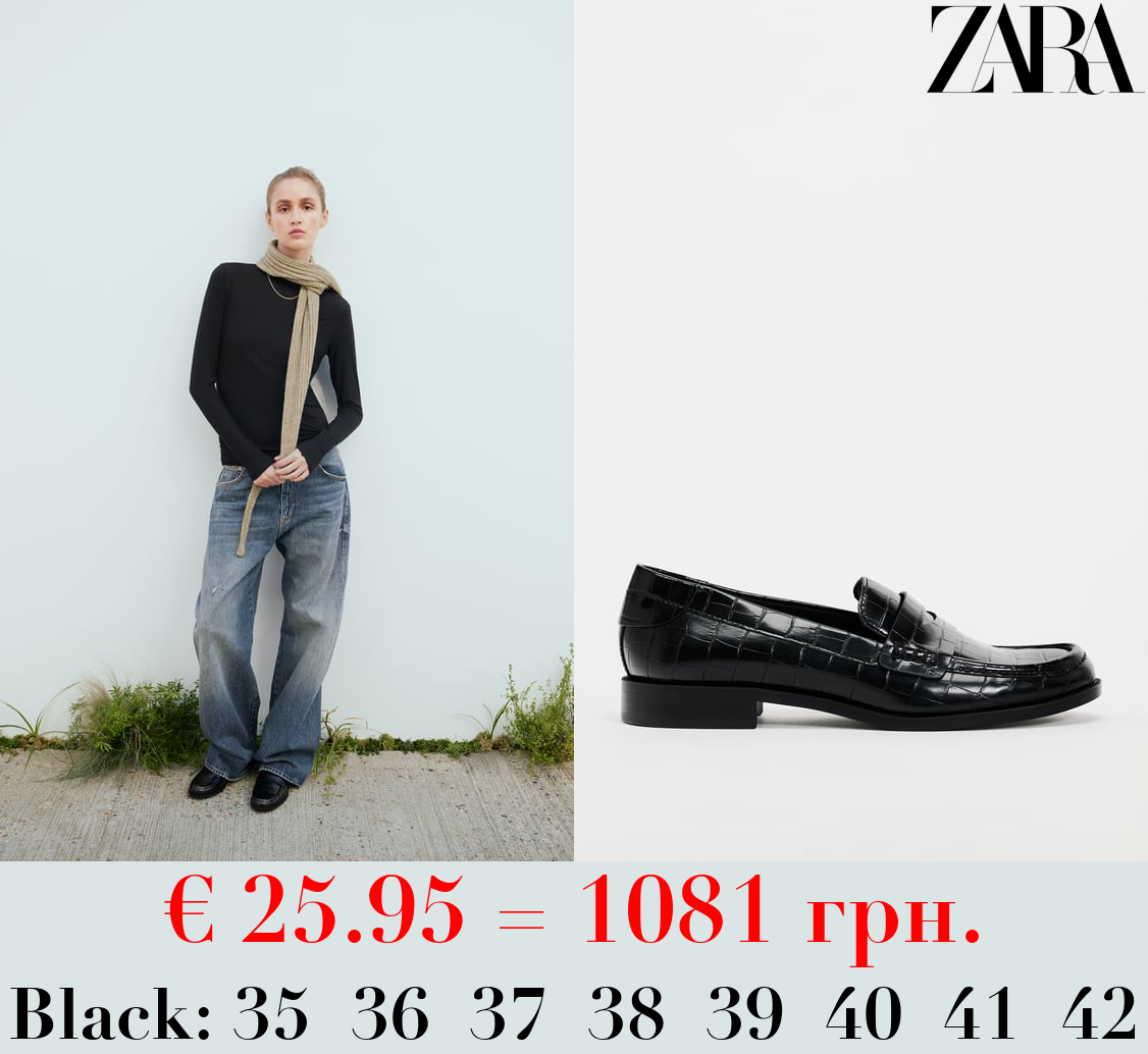 ANIMAL PRINT LOAFERS