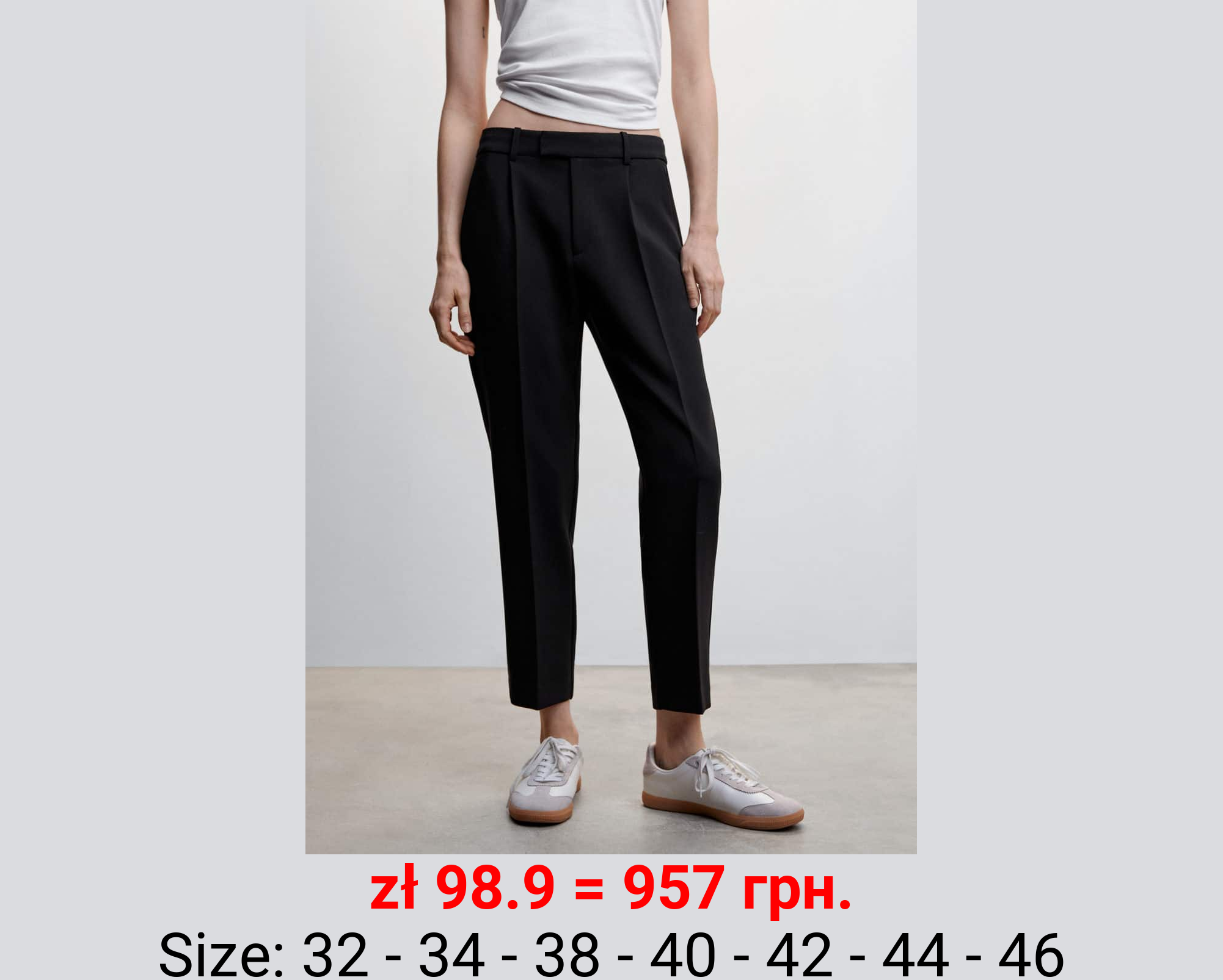 Pantalón recto pinzas