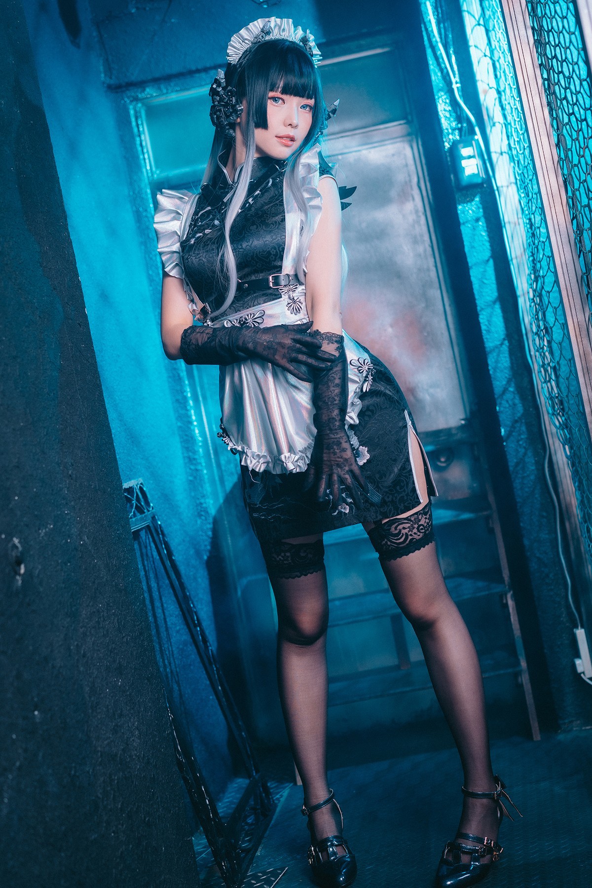 Cosplay ElyEE子 賽博女僕 Melanite黑榴石 27