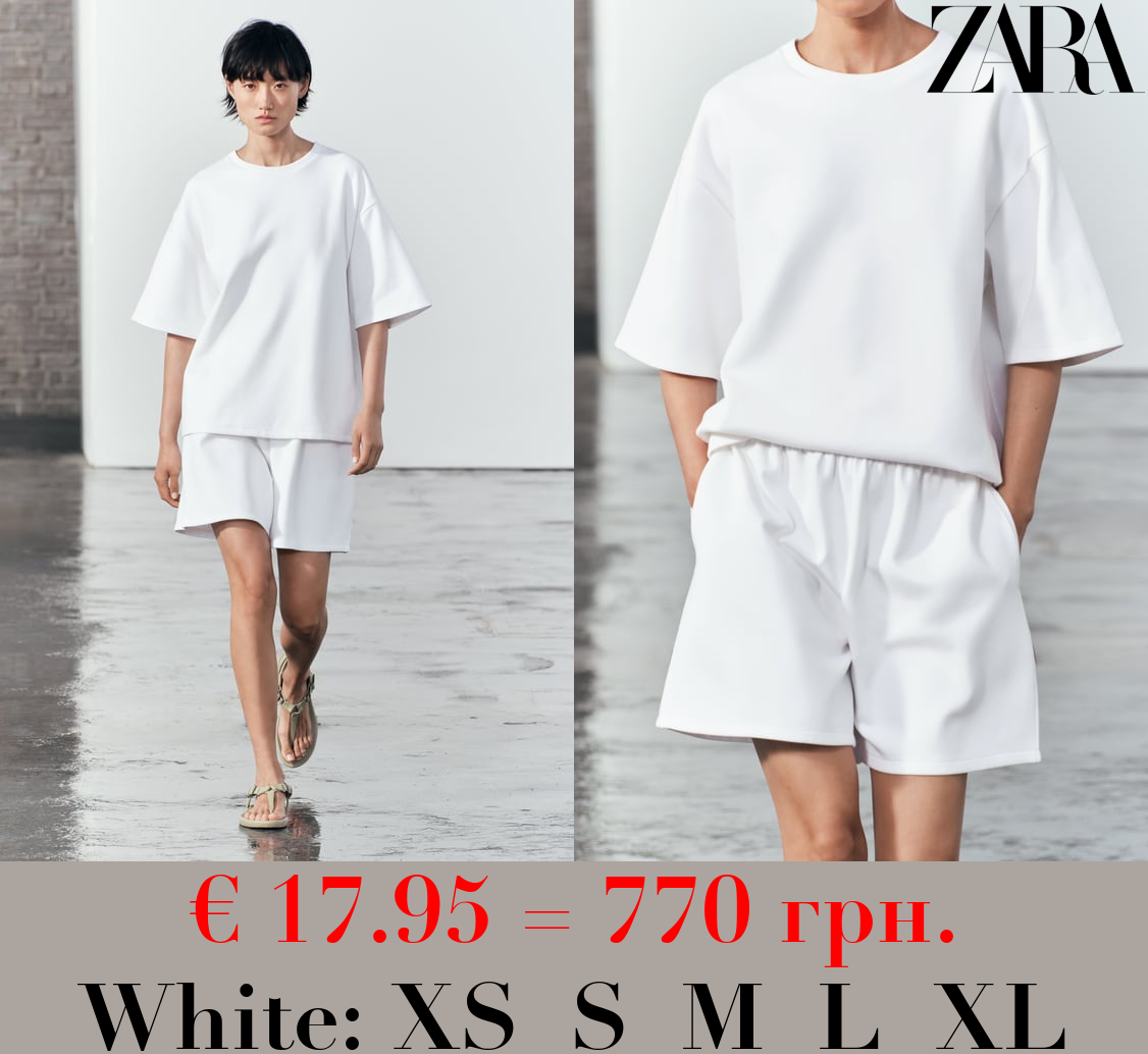 SHORT SLEEVE INTERLOCK SWEATSHIRT