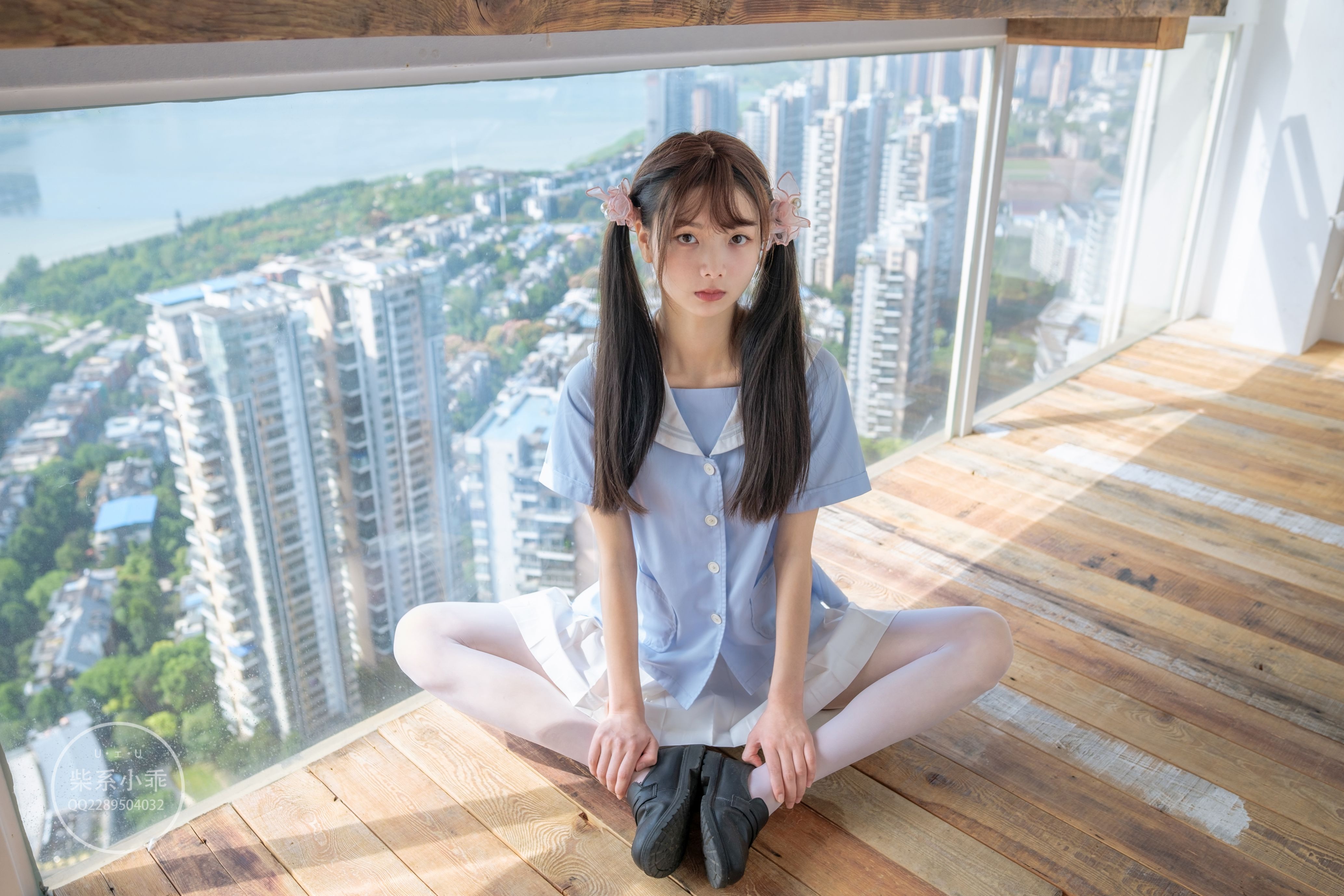 稚乖画册 - NO.01 晴空01 白丝双马尾jk [79P-600MB] 28