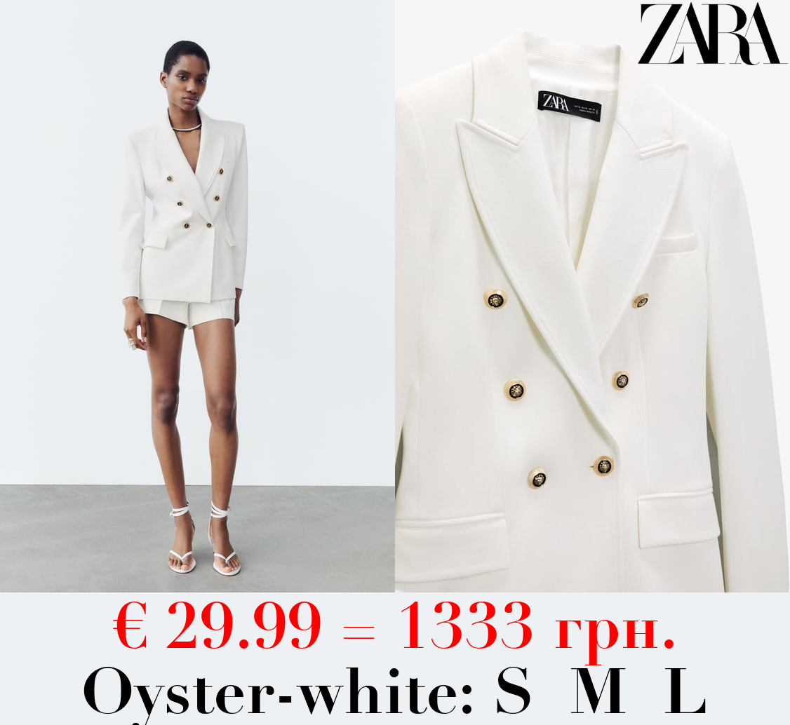 TAILORED DOUBLE-BREASTED BLAZER