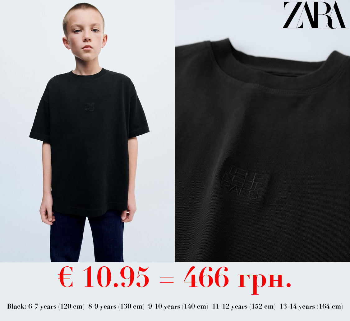 TRUE NEUTRALS EMBROIDERED T-SHIRT