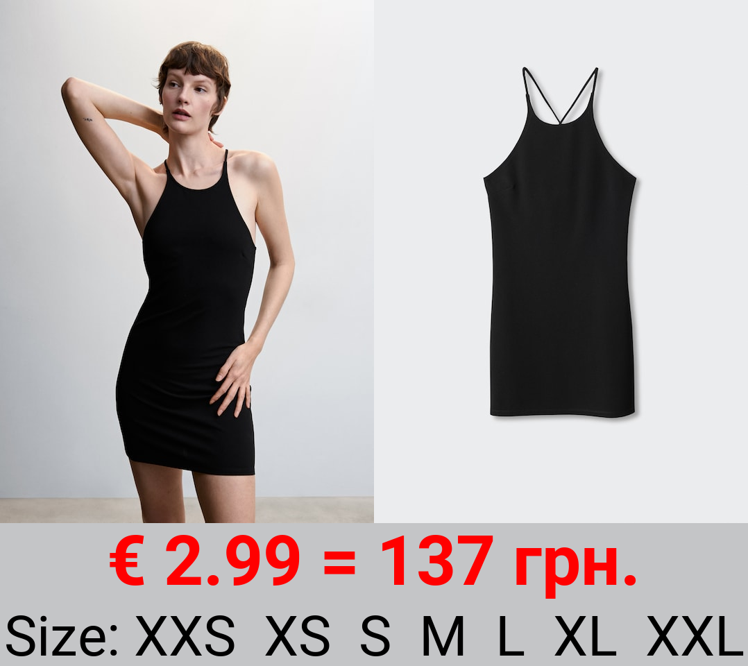 Vestido espalda cruzada